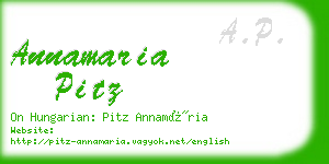 annamaria pitz business card